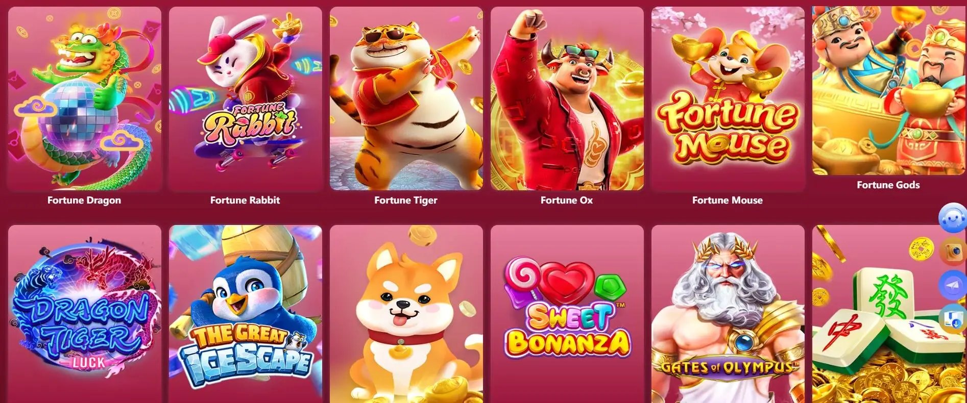 Various gaming categories and Sports Betting options on the winb platform